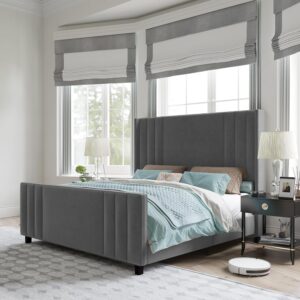 WB-02 Velvet King Size Bed
